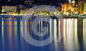 Sunset light in Santa Margherita Ligure, Italian Rivier