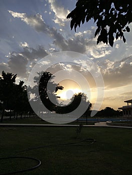 When sunset is like this in mody university