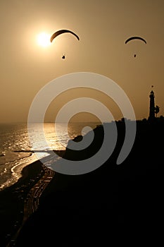 Sunset in Lima photo