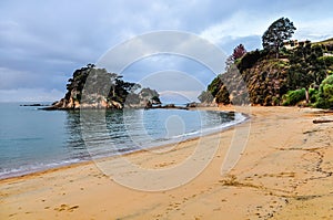 Sunset in Little Kaiteriteri Beach, New Zealand