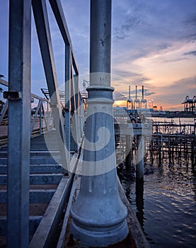 Sunset and Love in Wika Beach, Jakarta