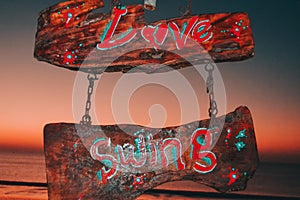 Love swing sign