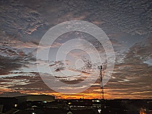 Sunset Magic Tower in the Golden Hour