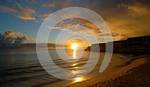 Sunset from Maho Beach on the Caribbean