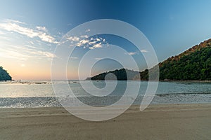 Sunset at Mai Ngam beach in Koh Surin national park, Phang Nga, Thailand