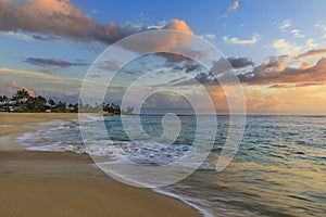 Makaha Beach in Oahu Island, Hawaii, USA photo