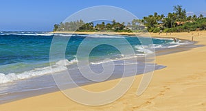 Makaha Beach in Oahu Island, Hawaii, USA photo