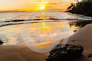 Sunset at Makena Landing Park, Maui