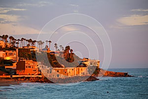 Sunset in Malibu, California in October