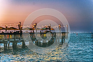 Sunset Mallory Square Dock Key West Florida