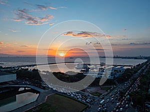 Sunset over Manila Bay photo