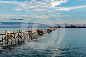 sunset in Maratua, Kalimantan, Borneo, Indonesia, Nunukan