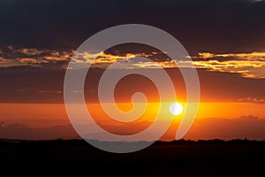 Sunset on the Masai Mara, Kenya, Africa