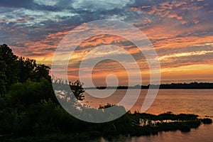 Sunset on the Maumee River