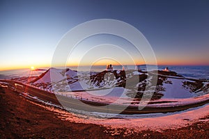 Sunset on Mauna Kea