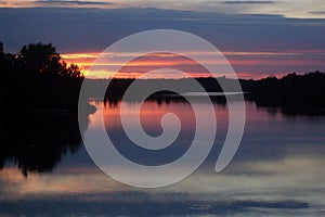 Sunset on McRae Lake