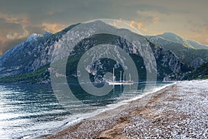 Sunset on the Mediterranean Sea