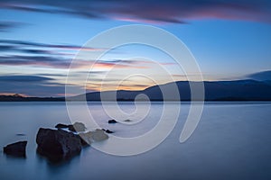 Sunset at Milarrochy Bay on Loch Lomond