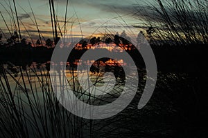Sunset mirror at Brunswick forest