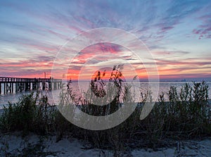 Sunset at Mobile Bay, Alabama