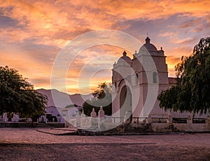 Sunset in Molinos, Argentina photo