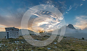 Sunset at Monte Bolza - gran Sasso National Park photo