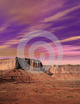 Sunset Monument Valley Arizona Navajo Nation