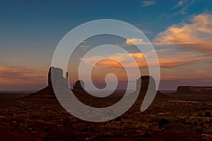 Sunset at Monument Valley, Arizona, USA