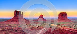 Sunset at Monument Valley, USA photo