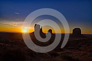 Sunset at Monument Valley - USA