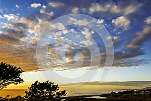 Sunset at Moonstone Beach