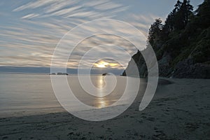 Sunset at Moonstone Beach, Northern CA