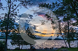 Sunset on Mooselookmeguntic Lake, Oquossoc, Maine