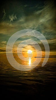 Sunset at morowali beach