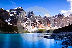 Sunset at Morraine Lake