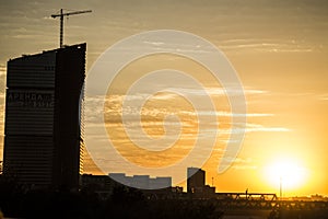 Sunset in Moscow