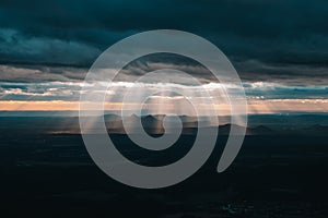 Sunset in mouintains