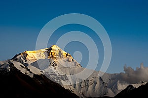 Sunset at Mount Everest photo