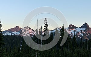 Sunset, Mount Rainier National Park