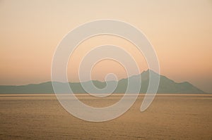 Sunset on the mountain