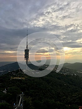 Sunset in the mountains