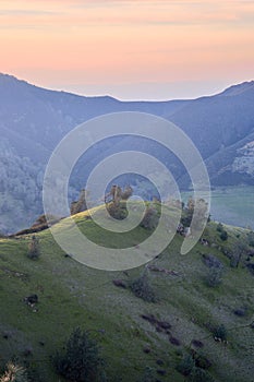 Sunset at Mt Diablo State Park, Contra Costa County, California photo