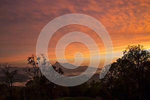 Sunset at Mt Warning