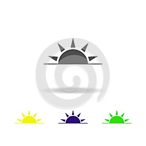 sunset multicolor icon. Element of web icons. Signs and symbols icon for websites, web design, mobile app on white background wit