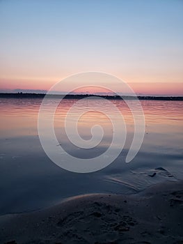 Sunset in Mykolaiv under South Buh river