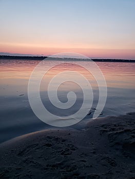 Sunset in Mykolaiv under South Buh river