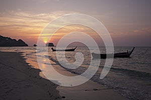 Sunset at Nai Yang beach