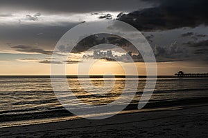 Sunset Naples Beach Florida