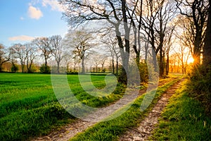 Sunset near Ockenhausen