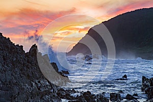 Sunset near Storms River, Tsitsikamma, South Africa